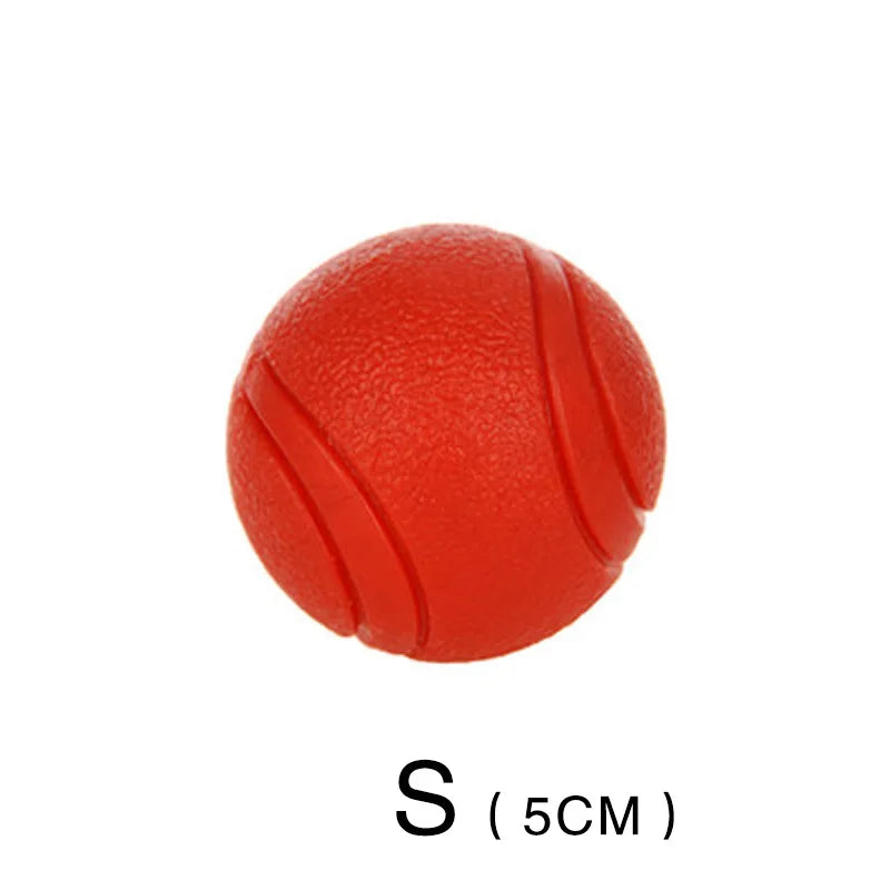 Solid Rubber Dog Ball - Bite-Resistant TPR Chew Toy for Dogs