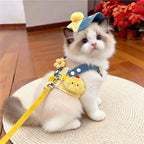 Mesh Vest Harness for Small Dogs & Cats - Adjustable Strap