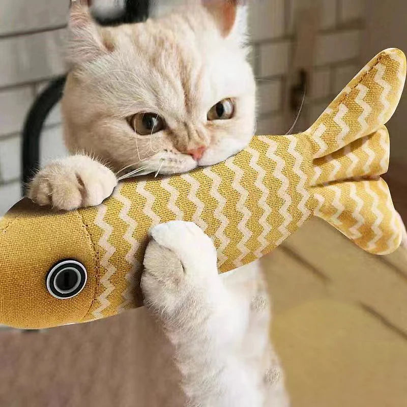 Fish Kicker Cat Toy - Cloth Fish Pillow for Cats, 3 Designs