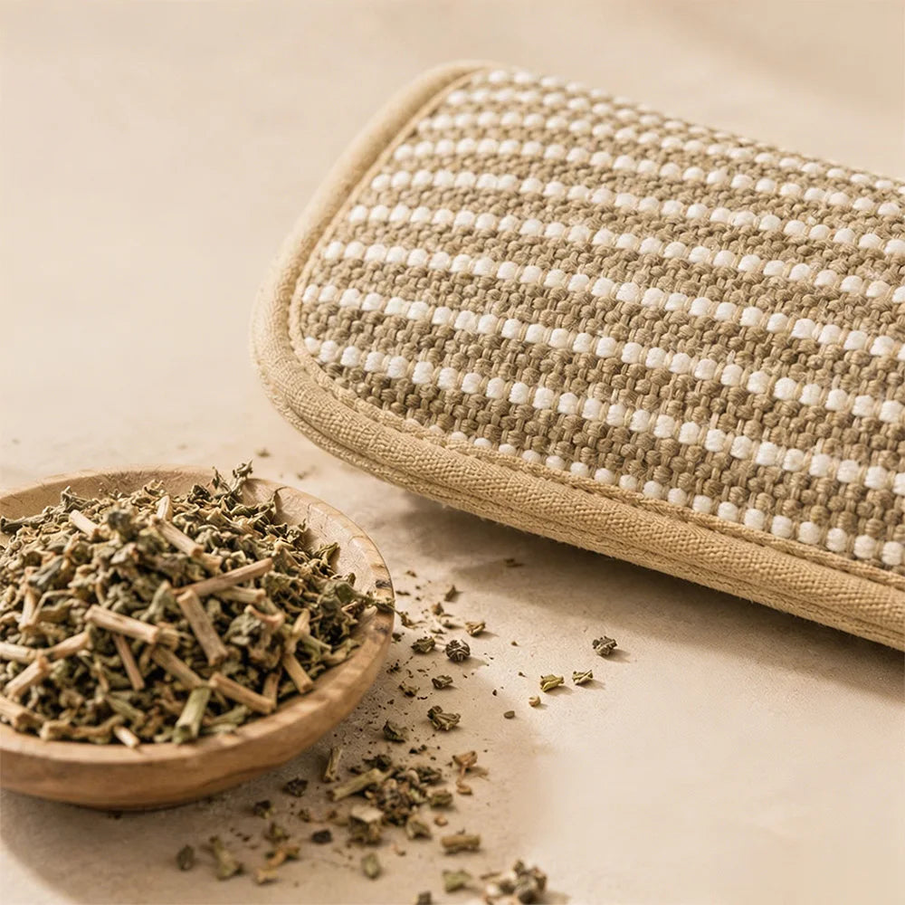 Catnip Pillow Kicker Toy - Natural Sisal Cat Toy with Catnip