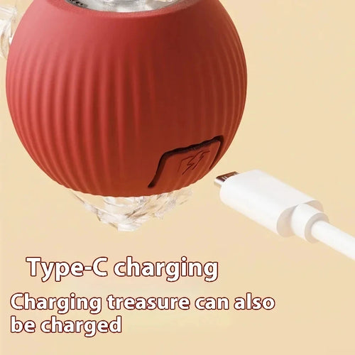 Interactive Rolling Cat Toy Ball - Rechargeable Electric Toy