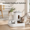 2-in-1 Gravity Pet Feeder and Waterer Station for Cats & Dogs