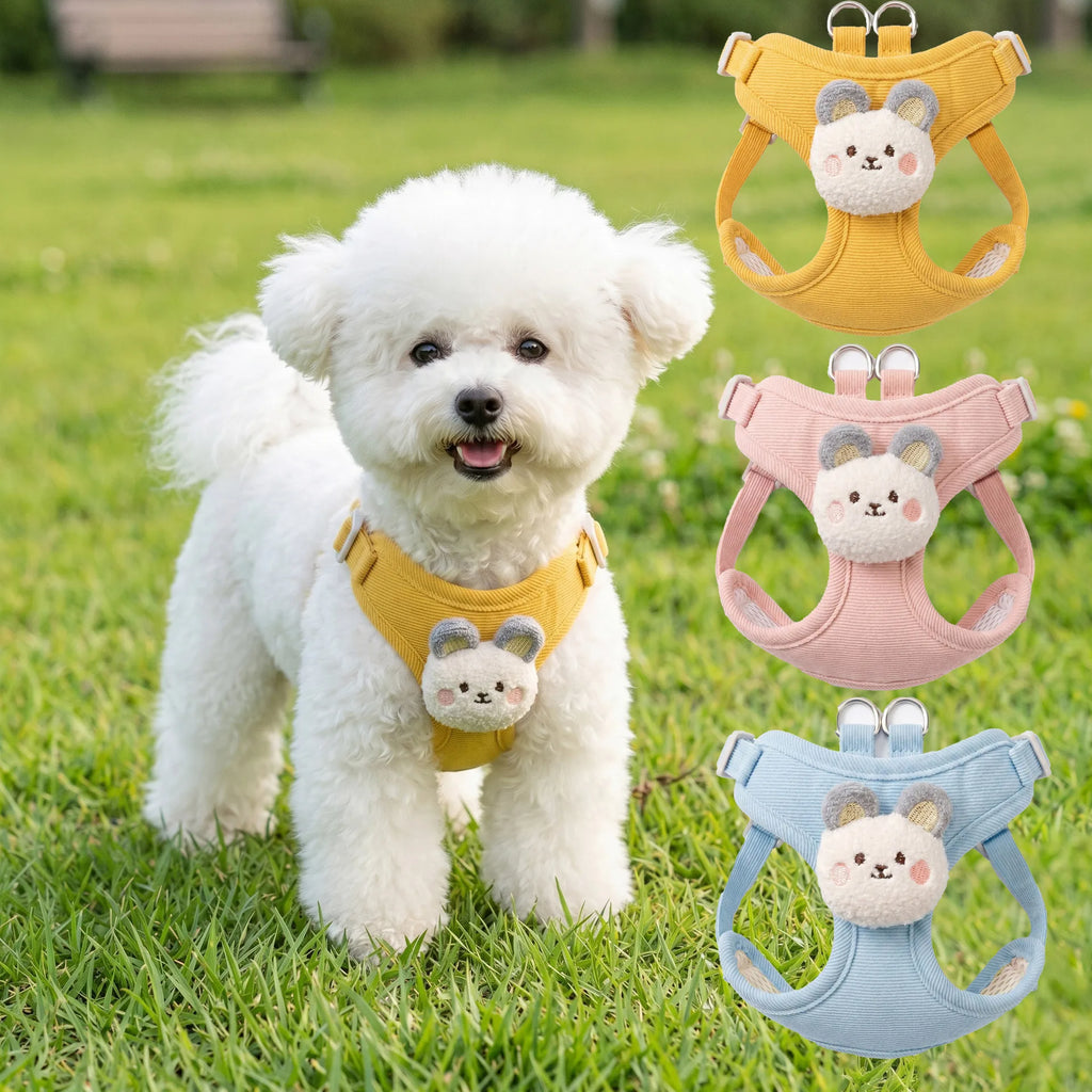 Dog Harness and Leash Set - Nylon Vest for Small Dogs & Cats