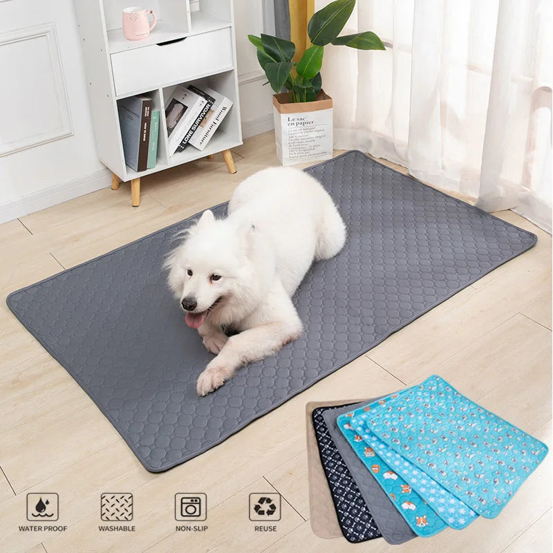 Washable Dog Pee Pads - Reusable Waterproof Puppy Training Mat