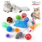 Cat Toy Variety Pack - 12 to 20 Pieces with Mice and Balls