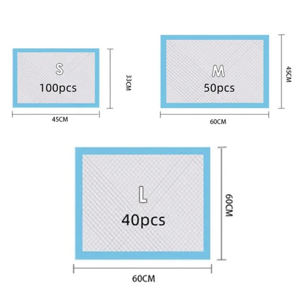 Disposable Absorbent Puppy Pee Pads - Dog Potty Training Pads