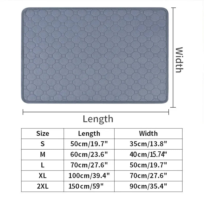Washable Dog Pee Pads - Reusable Waterproof Puppy Training Mat