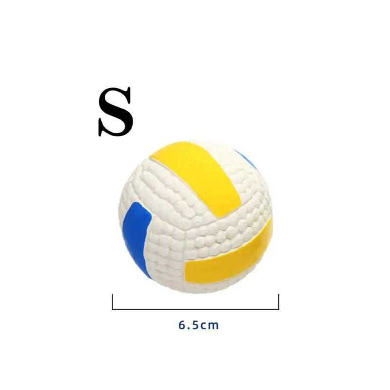 Squeaky Dog Toy Balls - Volleyball, Rugby & Football Styles
