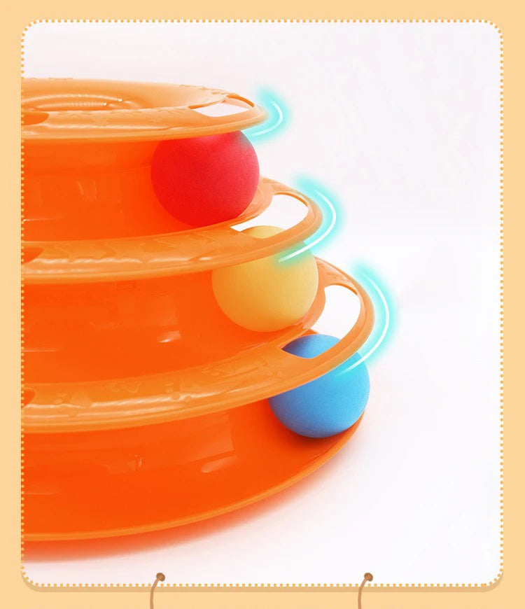 Cat Turntable Ball Toy - Three-Layer or Four-Layer Plastic