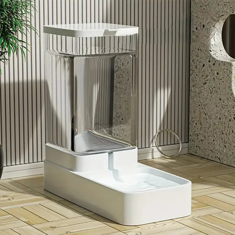 Gravity Pet Feeder & Water Dispenser - Plastic for Dogs & Cats