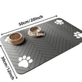 Absorbent Pet Feeding Mat - Non-Slip Placemat for Pet Bowls