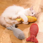 Fish Kicker Cat Toy - Cloth Fish Pillow for Cats, 3 Designs