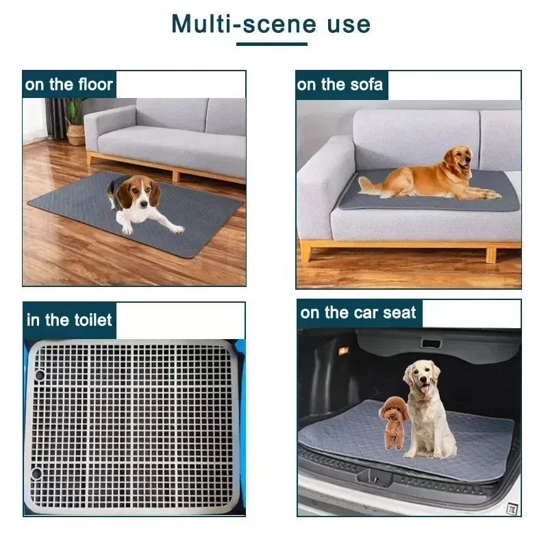 Washable Dog Pee Pads - Reusable Waterproof Puppy Training Mat