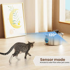 Rechargeable Stainless Steel Cat & Dog Water Fountain - 3.2 L