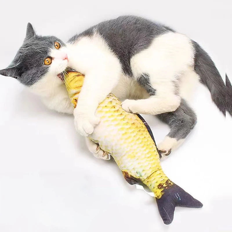 Fish Kicker Cat Toy - Cloth Fish Pillow for Cats, 3 Designs