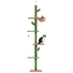 Cactus Floor-to-Ceiling Cat Tree - 5 Levels, 90-108 in Tall