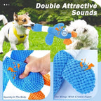 Squeaky Plush Goose Toy for Dogs & Cats - Soft Crinkle Toy